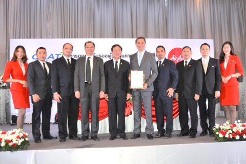 Thai AirAsia recertified to international standards by CAAT.