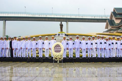 CAAT ร่วมพิธีวางพวงมาลาถวายสักการะและพิธีบำเพ็ญกุศลเพื่อถวายพระราชกุศล ครบรอบ 1 ปี วันสวรรคตพระบาทสมเด็จพระปรมินทรมหาภูมิพลอดุลยเดช บรมนาถบพิตร