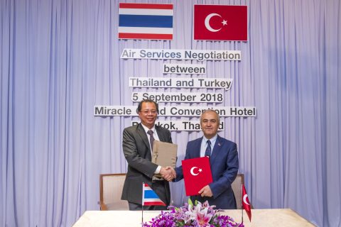 สาธารณรัฐตุรกีและราชอาณาจักรไทย บรรลุข้อตกลงในการเจรจาสิทธิการบินระหว่างประเทศ