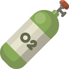Oxygen compressed or liquid