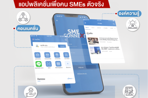 “SME CONNEXT ครบในคลิกเดียว แอปพลิเคชั่นเพื่อคน SMEs ตัวจริง”