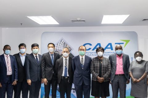 CAAT ให้การต้อนรับคณะกรรมการกำกับสำนักงานการบินพลเรือนแห่งสาธารณรัฐยูกันดา (The Board of Uganda Civil Aviation Authority: UCAA)