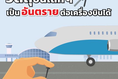 วัตถุชิ้นเล็ก ๆ เป็นอันตรายต่อเครื่องบินได้
