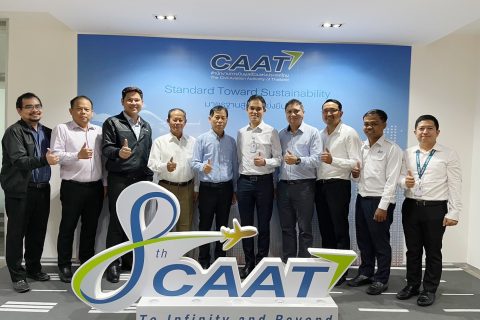 Cambodia Air Traffic Services Co.,Ltd. (CATS) ศึกษาดูงานและชมการสาธิตการใช้งานระบบ Flight Permit Online System (FPOS) ของ CAAT