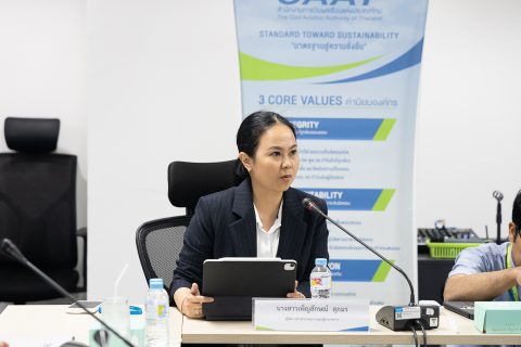 โฆษกกระทรวงคมนาคมเยี่ยมชมการทำงานด้านการประชาสัมพันธ์ของ CAAT