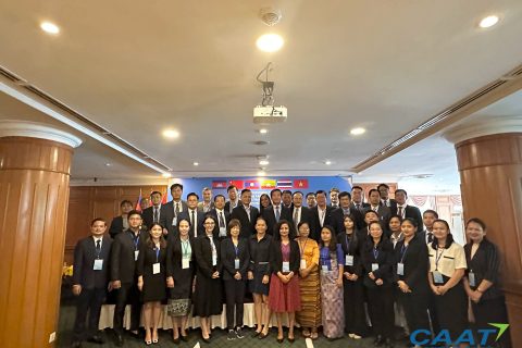 CAAT ร่วมการประชุมสัมมนาโครงการความร่วมมือด้านการบินพลเรือนแห่งชาติภายใต้กรอบความร่วมมือแม่โขง-ล้านช้าง