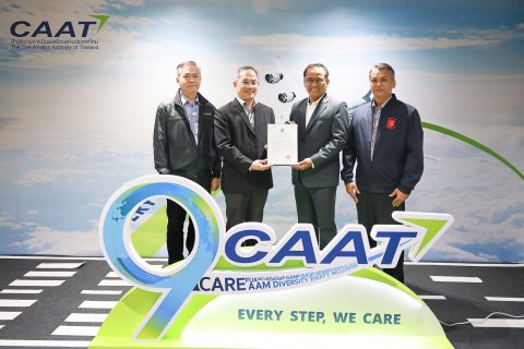CAAT มอบใบรับรองสถาบันฝึกอบรมนายช่างภาคพื้นดินให้กับ บริษัท ไทย ไลอ้อน เมนทารี จำกัด
