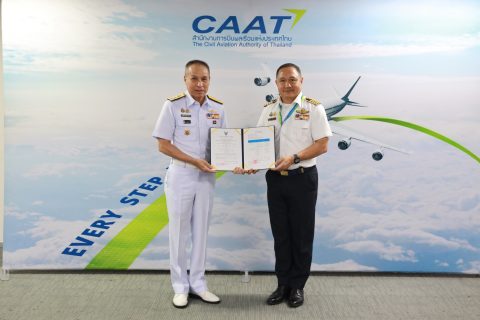 CAAT Issues Air Navigation Service Certificate to the Royal Thai Navy