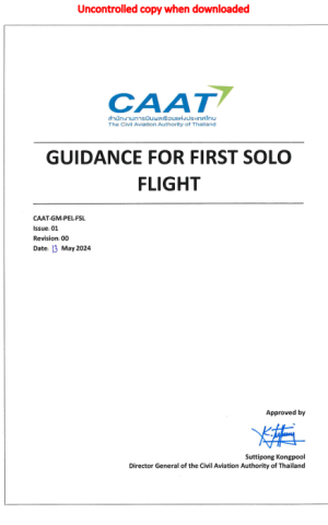 5 caat gm pel fsl issue 01 rev.00 guidance for first solo flight