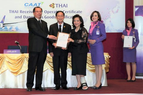 THAI Airways recertified to international standards