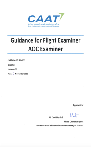 Caat gm pel aocex issue 02 rev.00 guidance for flight examiner aoc examiner