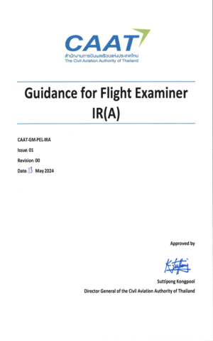 Caat gm pel ira issue 01 rev.00 guidance for flight examiner ir(a)