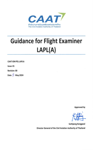 Caat gm pel lapla issue 01 rev.00 guidance for flight examiner lapl(a)