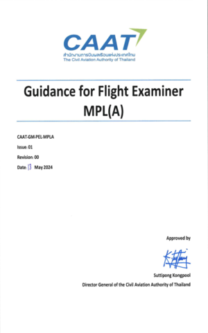 Caat gm pel mpla issue 01 rev.00 guidance for flight examiner mpl(a)
