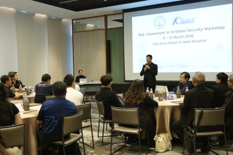 CAAT ร่วมกับ บวท. จัดสัมมนาเชิงปฏิบัติการ “Risk Assessment in Aviation Security Workshop”