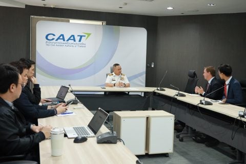 CAAT หารือผู้แทนสถานเอกอัครราชทูตสหราชอาณาจักรประจำประเทศไทย แลกเปลี่ยนแนวทางพัฒนาระบบต่อต้านอากาศยานซึ่งไม่มีนักบินเพื่อความปลอดภัยการบิน